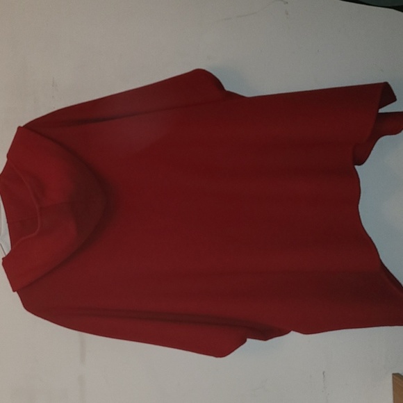 YEDINA Cashmere Red Cape Style Jacket - Picture 5 of 5